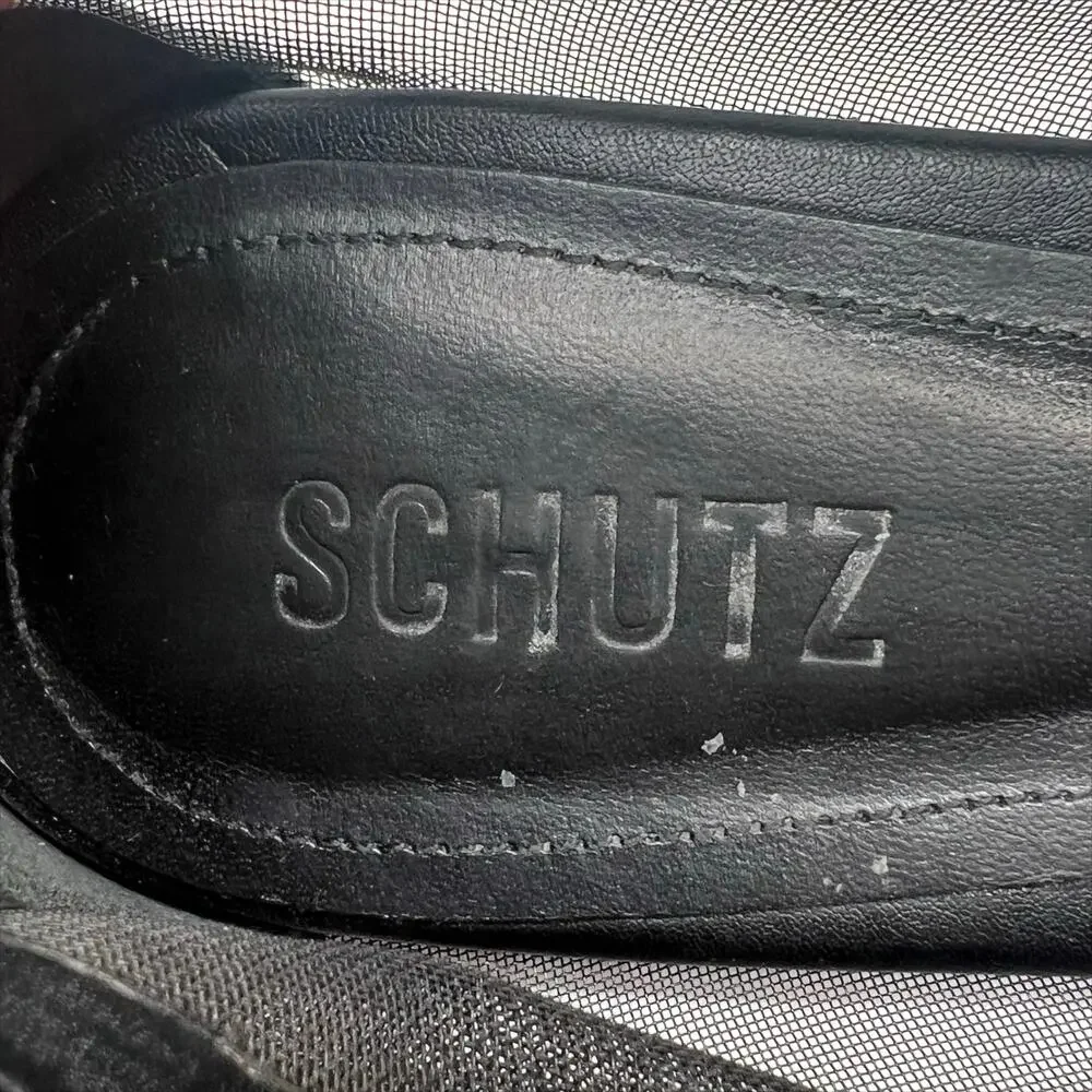 Schutz Sylvie Mesh Ballet Flats in Black Size 9.5